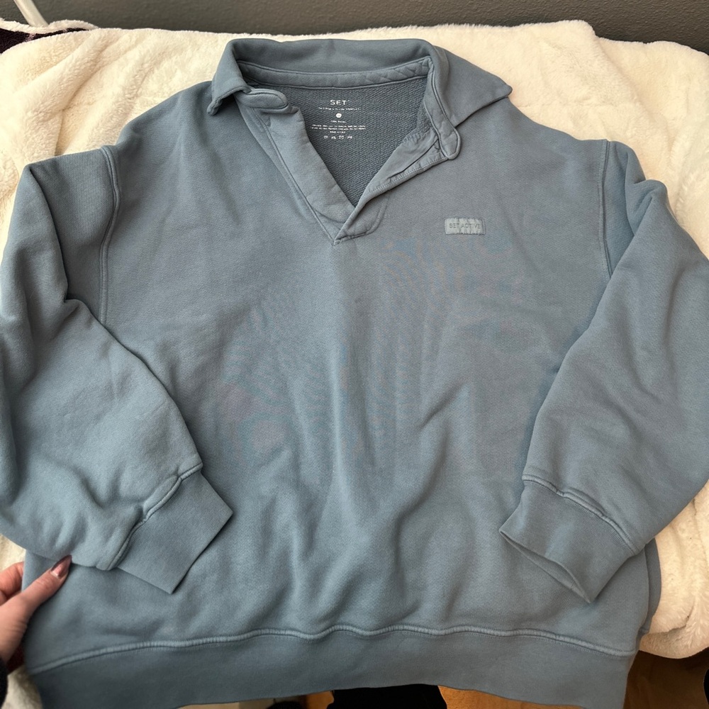 SET active collared sweatshirt